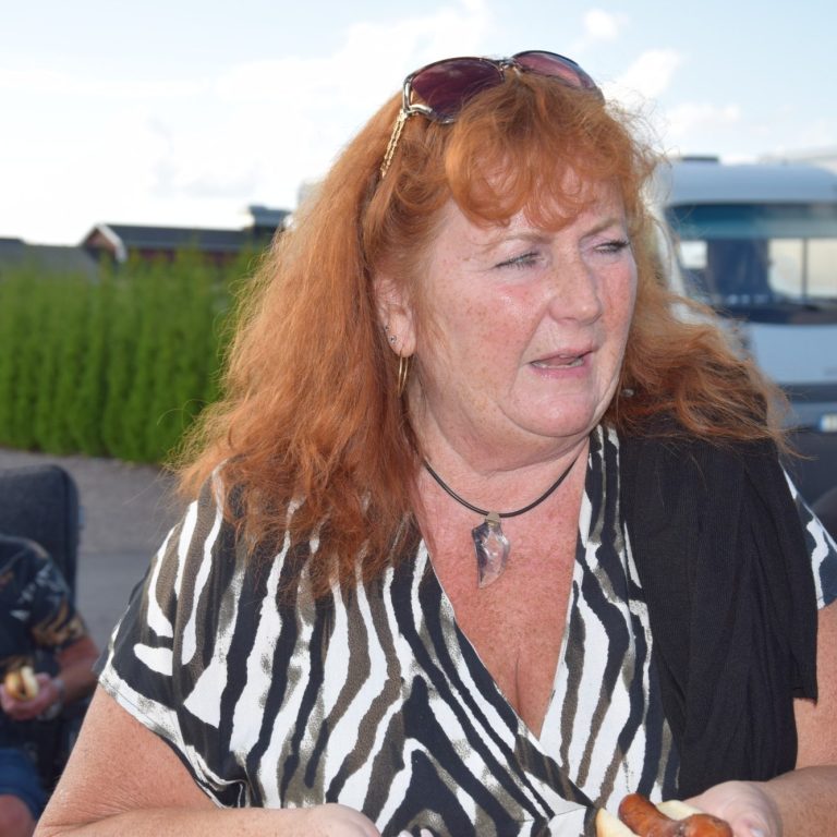 Två stiliserade björnar i grått och svart sitter mittemot varandra, en av dem har ett ljust sken.